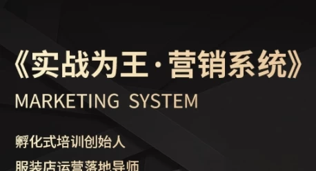 服装老板必修课《实战为王-营销系统》实现业绩被动式增长【2.5GB/MP4】-kk小站